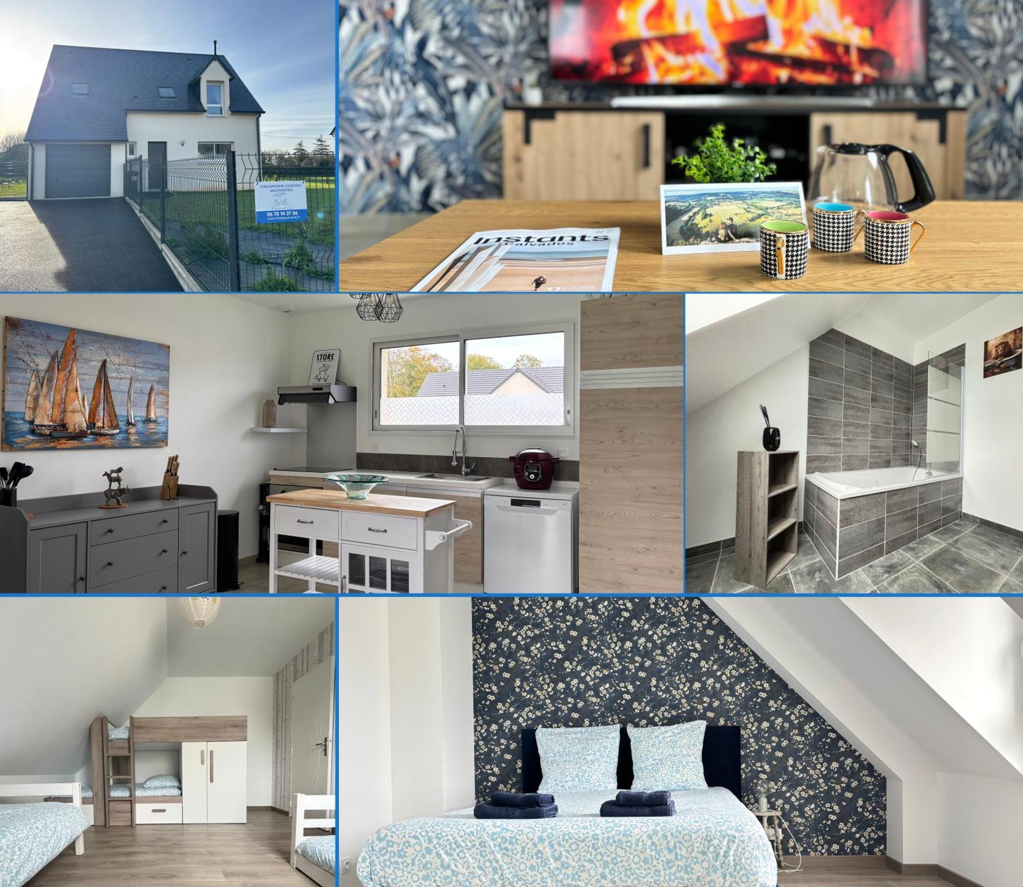 Les Dunes, Maison Neuve 8 P Bien Equipee Jardin Clos, Parking, Garage A 850 M De La Plage Et Centre Bourg, Sur Plages Du Debarquement Pres Arromanches Et Bayeux Asnelles Εξωτερικό φωτογραφία