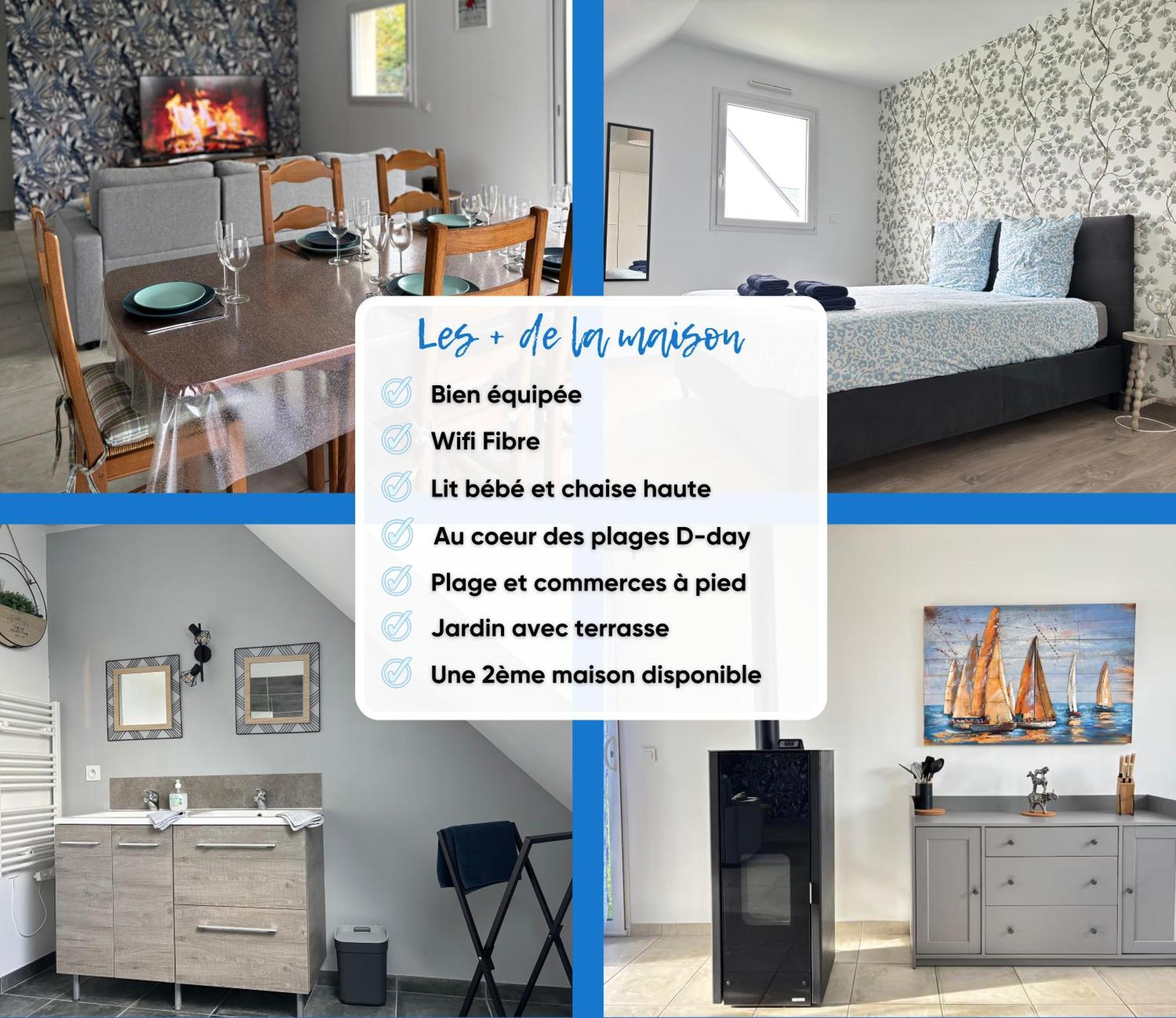 Les Dunes, Maison Neuve 8 P Bien Equipee Jardin Clos, Parking, Garage A 850 M De La Plage Et Centre Bourg, Sur Plages Du Debarquement Pres Arromanches Et Bayeux Asnelles Εξωτερικό φωτογραφία